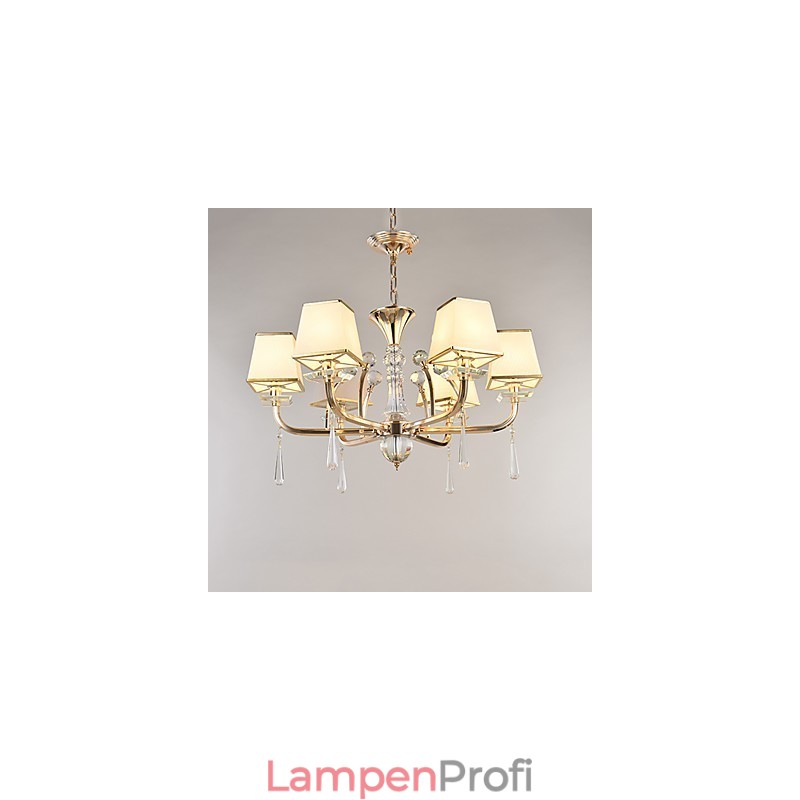 Kronleuchter, modern, zeitgenössisch, galvanisiert, Kristallmetall