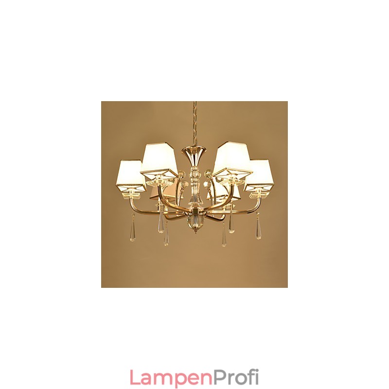 Kronleuchter, modern, zeitgenössisch, galvanisiert, Kristallmetall