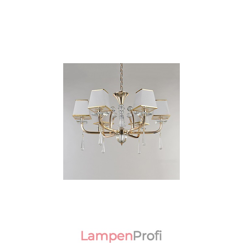 Kronleuchter, modern, zeitgenössisch, galvanisiert, Kristallmetall