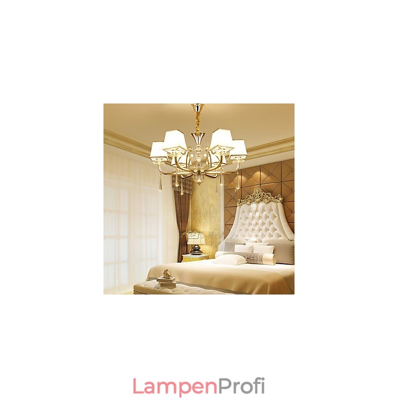 Kronleuchter, modern, zeitgenössisch, galvanisiert, Kristallmetall