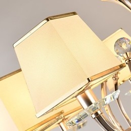 Kronleuchter, modern, zeitgenössisch, galvanisiert, Kristallmetall