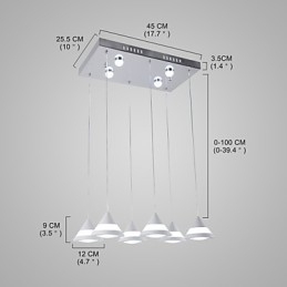 Pendelleuchte Modern Contemporary für Acryl