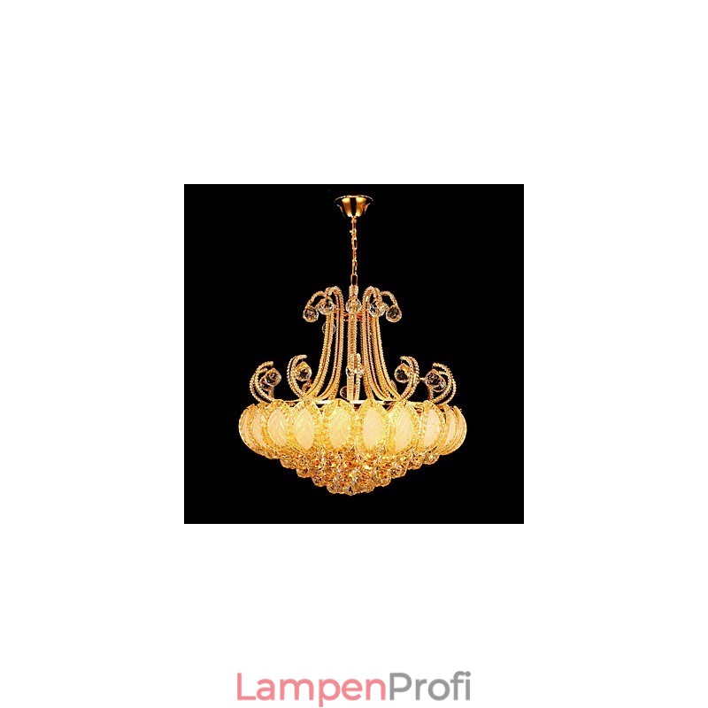 Moderner Luxus-Kronleuchter, Kristall-Pendelleuchte, Durchmesser 50 cm, enthält 8 Glühbirnen