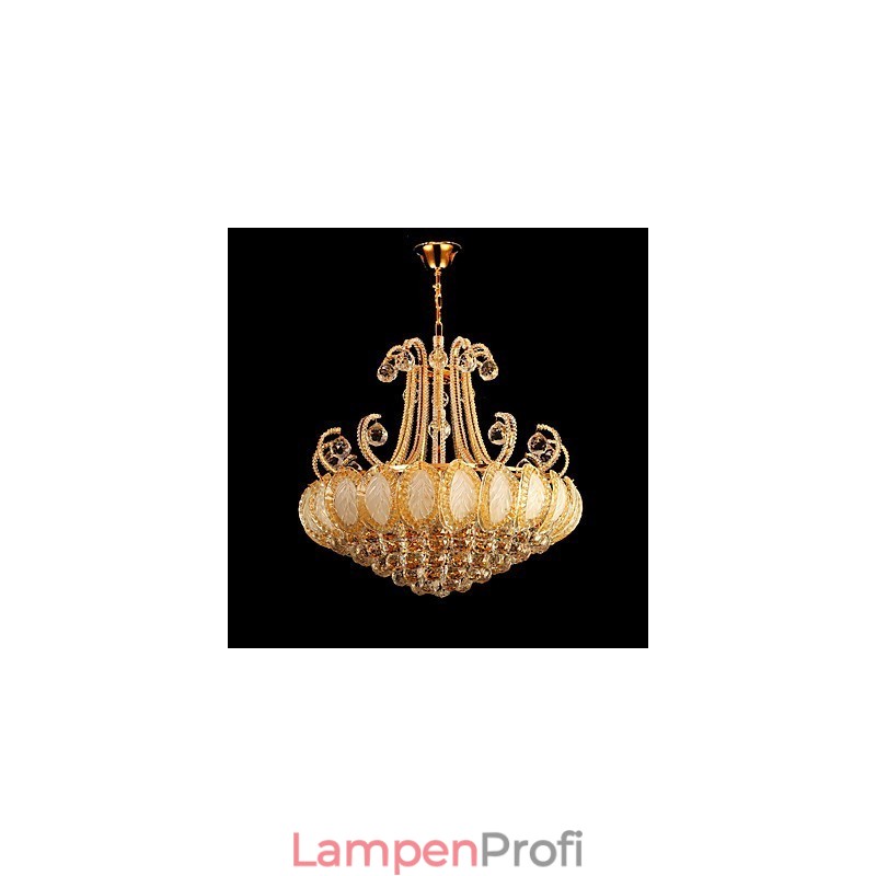 Moderner Luxus-Kronleuchter, Kristall-Pendelleuchte, Durchmesser 50 cm, enthält 8 Glühbirnen