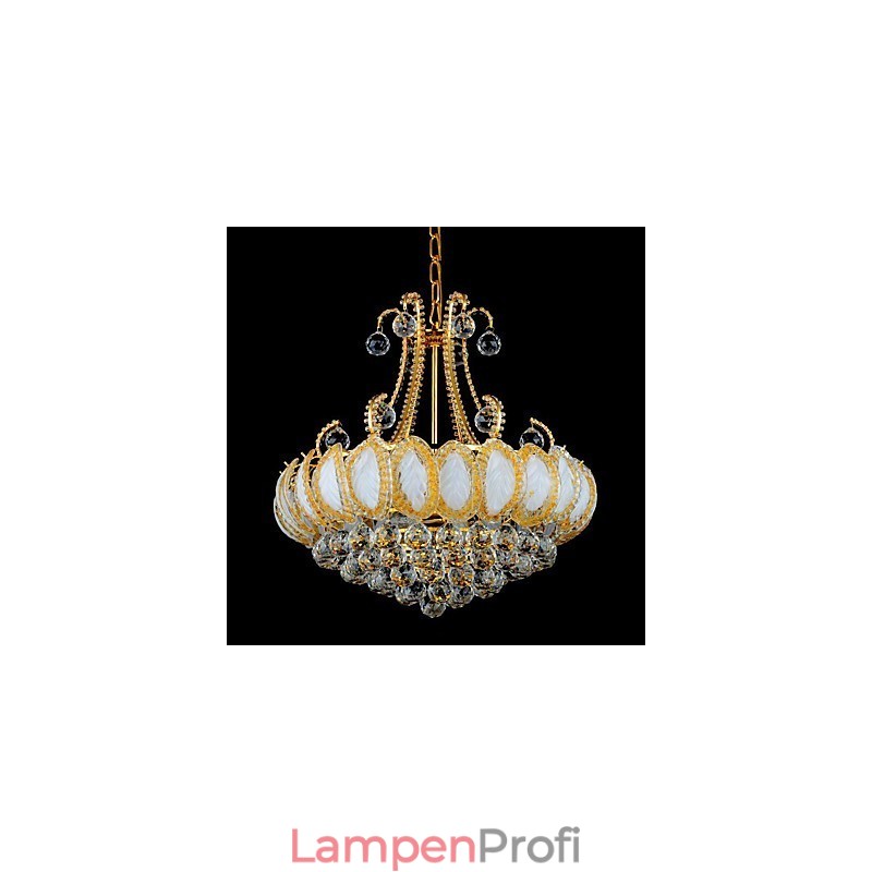 Moderner Luxus-Kronleuchter, Kristall-Pendelleuchte, Durchmesser 50 cm, enthält 8 Glühbirnen