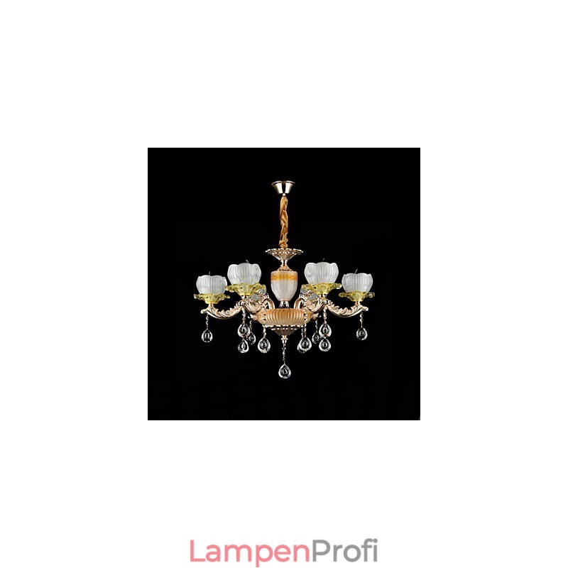 Traditionelle klassische Zinklegierung für Kronleuchter aus Kristall im Mini-Stil mit 6 Glühbirnen