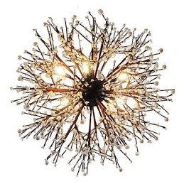 Moderner Kronleuchter Feuerwerk Vintage Schmiedeeisen mit 8 Lichtern Kronleuchter Insel Pendelleuchte Deckenleuchte