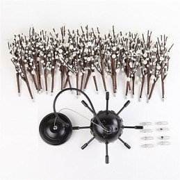 Moderner Kronleuchter Feuerwerk Vintage Schmiedeeisen mit 8 Lichtern Kronleuchter Insel Pendelleuchte Deckenleuchte