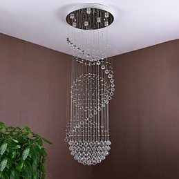 Kristall Deckenleuchter Pendelleuchte Indoor Home Hängende Beleuchtung Lampen Leuchten für Treppen