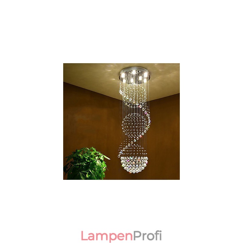 Kristall Deckenleuchter Pendelleuchte Indoor Home Hängende Beleuchtung Lampen Leuchten für Treppen