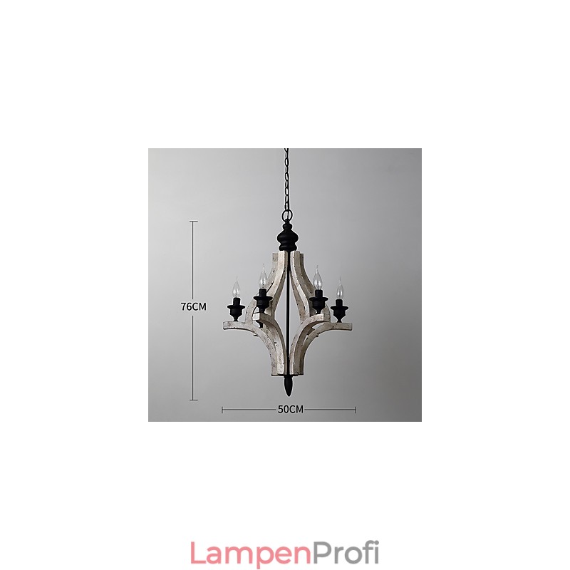 Vintage Malerei Feature Mini Stil Holz Bambus Kronleuchter Lampe die Dekorieren Pendelleuchte