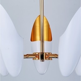 5-Licht-Kronleuchter Brief Art Moderne zeitgenössische Pendelleuchte