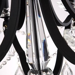 5 Lichter Kristall Kronleuchter Modern Zeitgenössisch Traditionell Klassisch Rustikal Lodge Vintage Retro Laterne Trommel Land Malerei