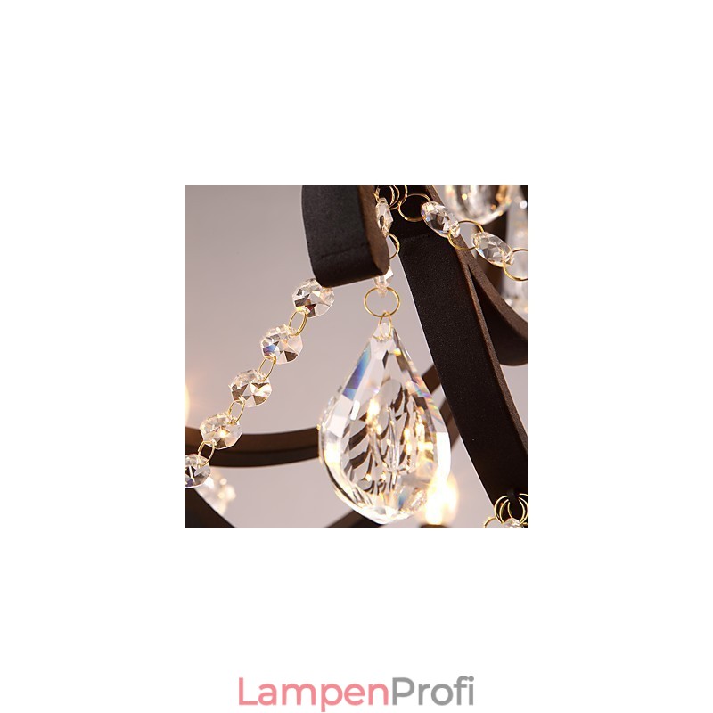 5 Lichter Kristall Kronleuchter Modern Zeitgenössisch Traditionell Klassisch Rustikal Lodge Vintage Retro Laterne Trommel Land Malerei