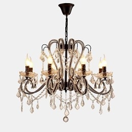 8 Lichter Kristall Kronleuchter Modern Zeitgenössisch Traditionell Klassisch Rustikal Lodge Vintage Retro