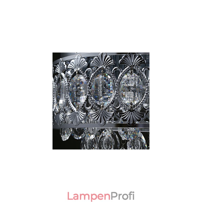 Eleganter moderner transparenter Kristall-Kronleuchter mit 4 Lichtern