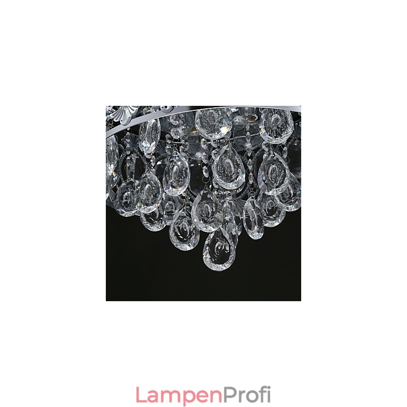 Eleganter moderner transparenter Kristall-Kronleuchter mit 4 Lichtern