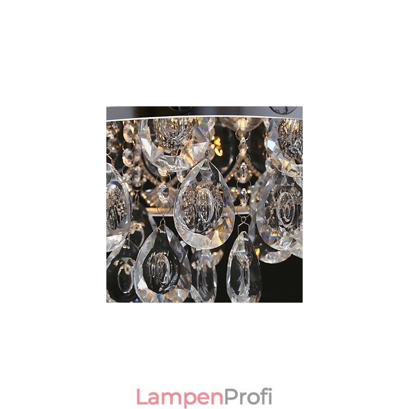 Eleganter moderner transparenter Kristall-Kronleuchter mit 4 Lichtern