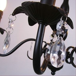 Europäischer Stil Kristallkerzenlampe Lampe Bekleidungsgeschäft Lampen und Laternen Dekoration Projekt Droplight