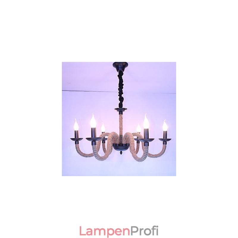 Loft Industrie Wind Vintage Eisen Lampen Geschäfte Kronleuchter Seil Kronleuchter Lichter