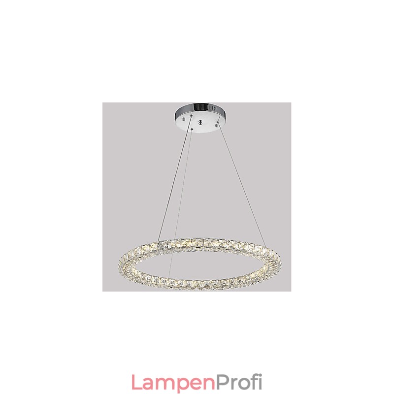Moderne Ring Kristall Pendelleuchte Moderne Kristall Kronleuchter Deckenleuchte Innenleuchten Dimmbar mit Fernbedienung