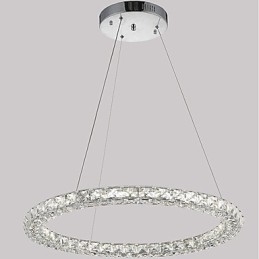 Moderne Ring Kristall Pendelleuchte Moderne Kristall Kronleuchter Deckenleuchte Innenleuchten Dimmbar mit Fernbedienung