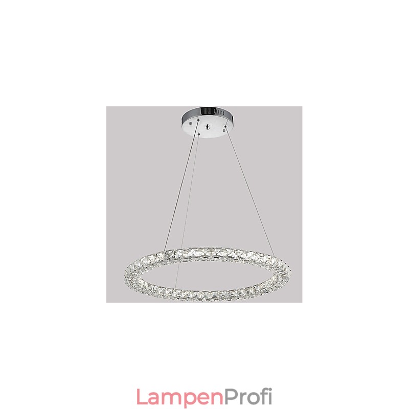 Moderne Ring Kristall Pendelleuchte Moderne Kristall Kronleuchter Deckenleuchte Innenleuchten Dimmbar mit Fernbedienung