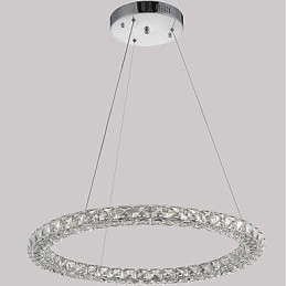 Moderne Ring Kristall Pendelleuchte Moderne Kristall Kronleuchter Deckenleuchte Innenleuchten Dimmbar mit Fernbedienung
