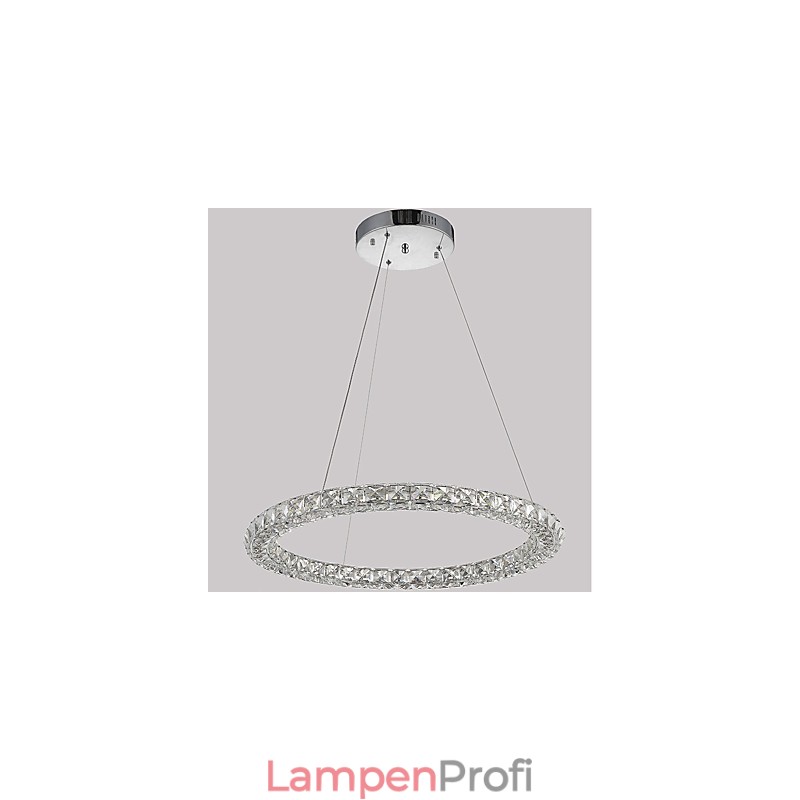 Moderne Ring Kristall Pendelleuchte Moderne Kristall Kronleuchter Deckenleuchte Innenleuchten Dimmbar mit Fernbedienung