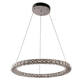 Moderne Ring Kristall Pendelleuchte Moderne Kristall Kronleuchter Deckenleuchte Innenleuchten Dimmbar mit Fernbedienung