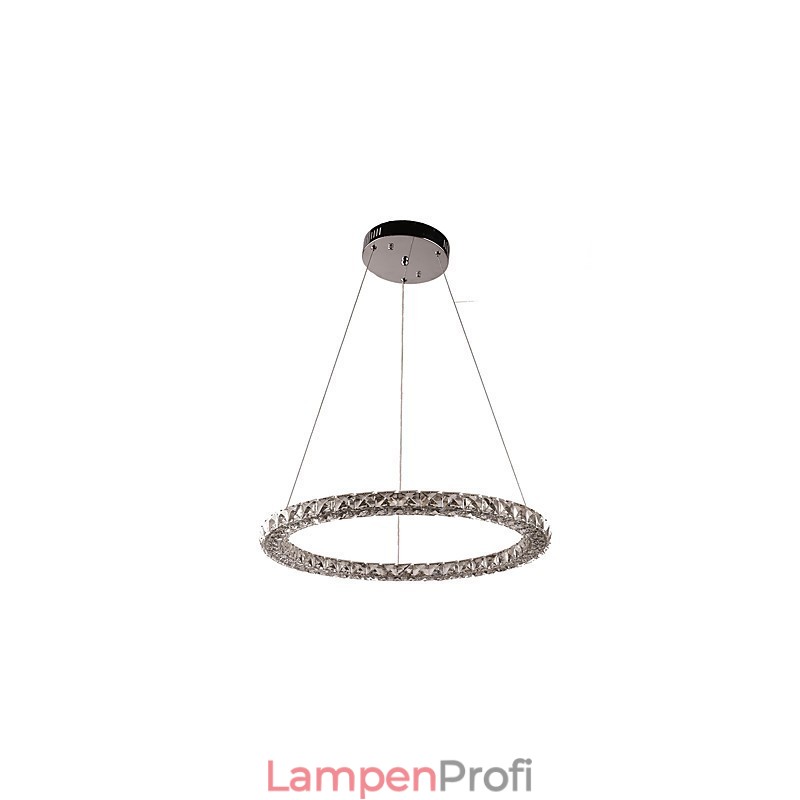 Moderne Ring Kristall Pendelleuchte Moderne Kristall Kronleuchter Deckenleuchte Innenleuchten Dimmbar mit Fernbedienung