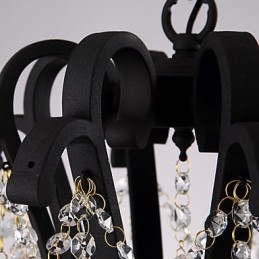 8 Lichter Kristall Kronleuchter Modern Zeitgenössisch Traditionell Klassisch Rustikal Lodge Vintage Retro Laterne Trommel Land Malerei