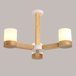 Kronleuchter mit 3 Lichtern, modern, zeitgenössisch, traditionell, klassisch, Vintage, Landhausstil, Holz-Funktion für Holz