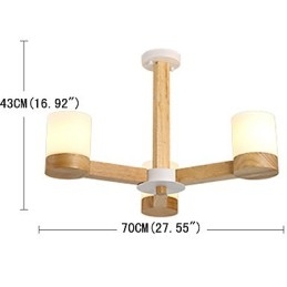 Kronleuchter mit 3 Lichtern, modern, zeitgenössisch, traditionell, klassisch, Vintage, Landhausstil, Holz-Funktion für Holz