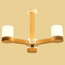 Kronleuchter mit 3 Lichtern, modern, zeitgenössisch, traditionell, klassisch, Vintage, Landhausstil, Holz-Funktion für Holz