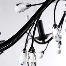 6 Lichter Kristall Kronleuchter Modern Zeitgenössisch Traditionell Klassisch Vintage Retro Country Malerei Feature