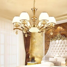 Kronleuchter, modern, zeitgenössisch, galvanisiert, Kristallmetall