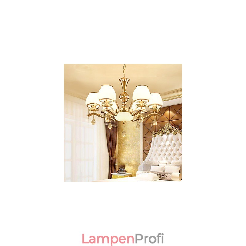 Kronleuchter, modern, zeitgenössisch, galvanisiert, Kristallmetall