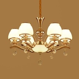 Kronleuchter, modern, zeitgenössisch, galvanisiert, Kristallmetall