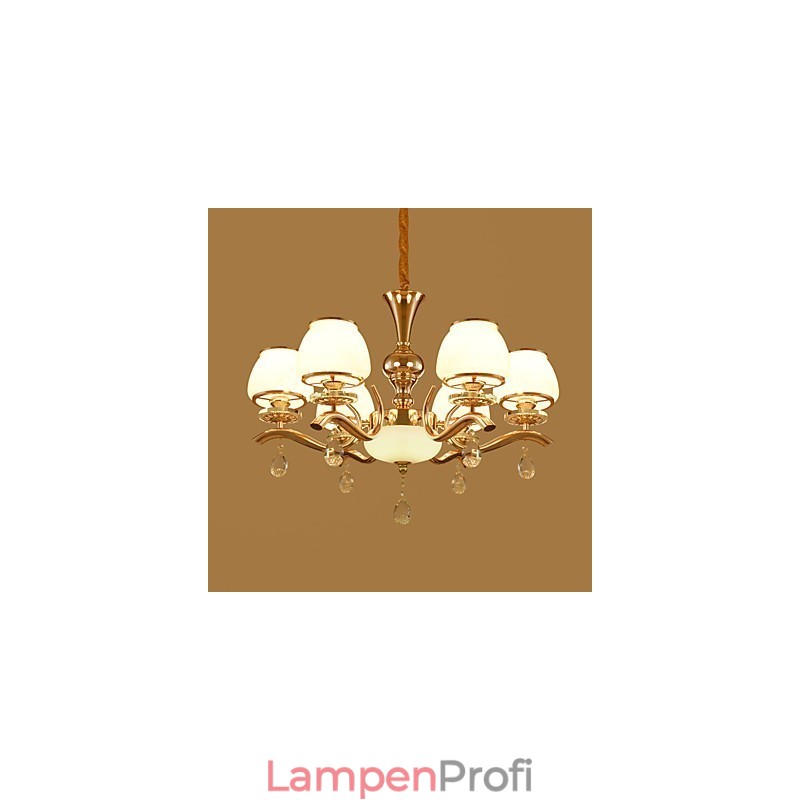 Kronleuchter, modern, zeitgenössisch, galvanisiert, Kristallmetall