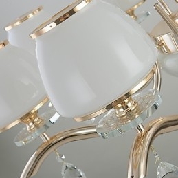 Kronleuchter, modern, zeitgenössisch, galvanisiert, Kristallmetall