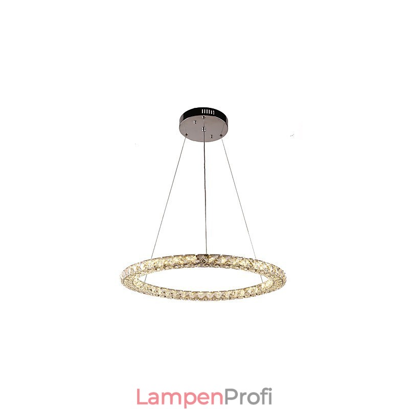 Ring Kristall Pendelleuchte Moderne Kristall Kronleuchter Deckenleuchten Innenleuchten Dimmbar mit Fernbedienung