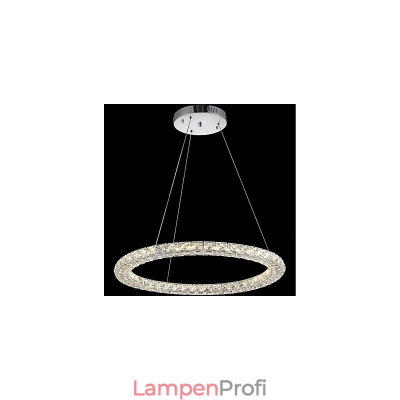 Ring Kristall Pendelleuchte Moderne Kristall Kronleuchter Deckenleuchten Innenleuchten Dimmbar mit Fernbedienung
