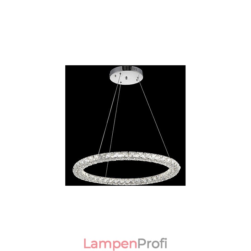 Ring Kristall Pendelleuchte Moderne Kristall Kronleuchter Deckenleuchten Innenleuchten Dimmbar mit Fernbedienung