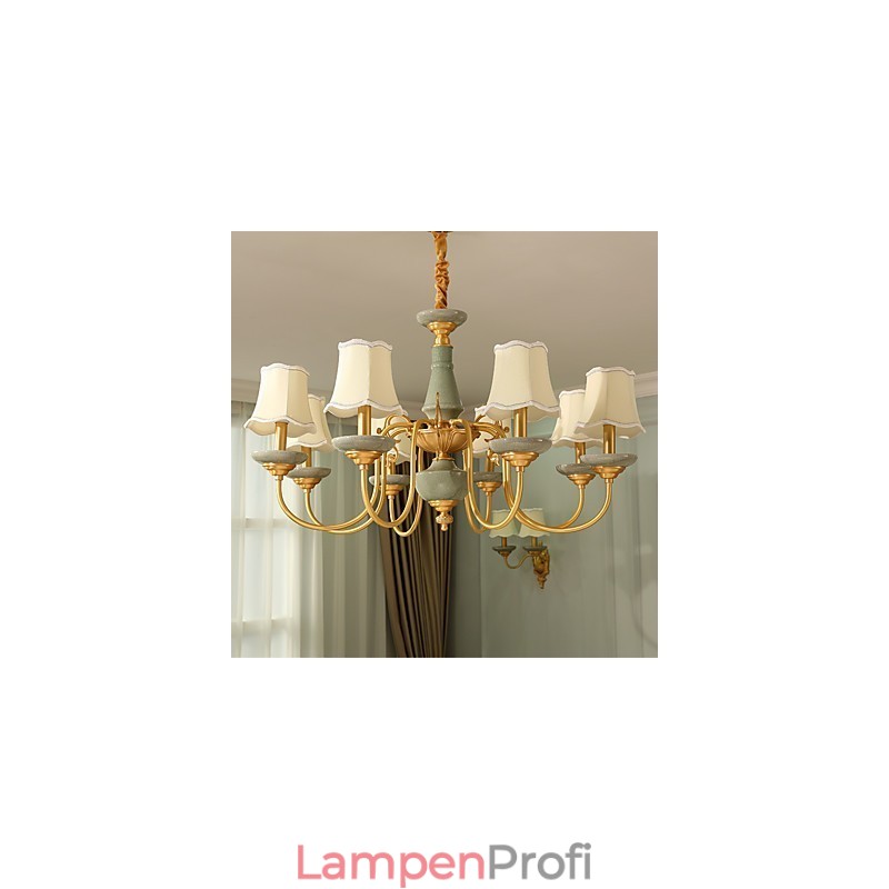 Alle Kupfer Kronleuchter Jade Dekorative Kronleuchter KP8