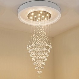 Zeitgenössische Kristall Deckenpendelleuchte Moderner Kronleuchter Home Hängende Beleuchtung Kronleuchter Lampen Leuchten