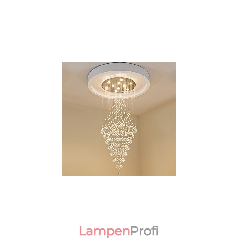 Zeitgenössische Kristall Deckenpendelleuchte Moderner Kronleuchter Home Hängende Beleuchtung Kronleuchter Lampen Leuchten