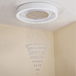 Zeitgenössische Kristall Deckenpendelleuchte Moderner Kronleuchter Home Hängende Beleuchtung Kronleuchter Lampen Leuchten