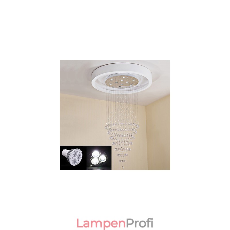Zeitgenössische Kristall Deckenpendelleuchte Moderner Kronleuchter Home Hängende Beleuchtung Kronleuchter Lampen Leuchten