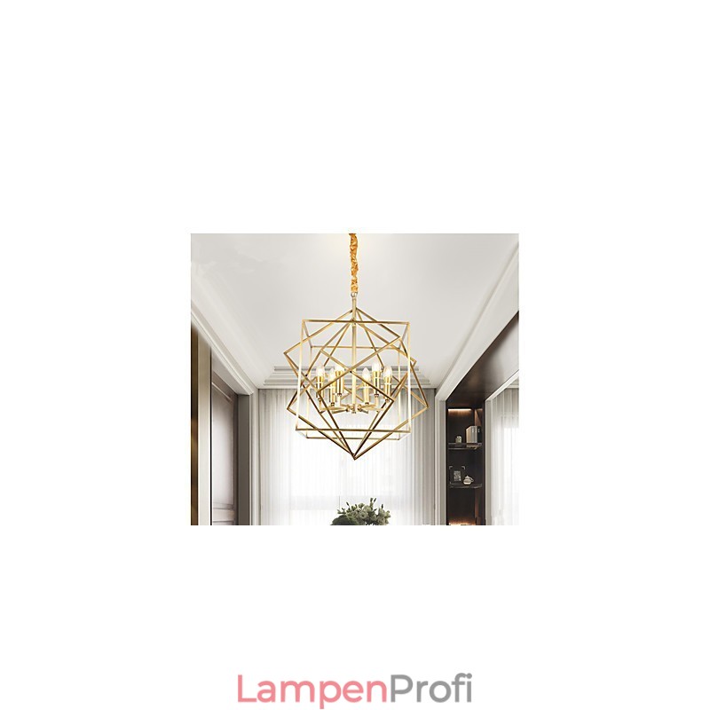 Laterne aus Messing für Designer-Kronleuchter aus Metall